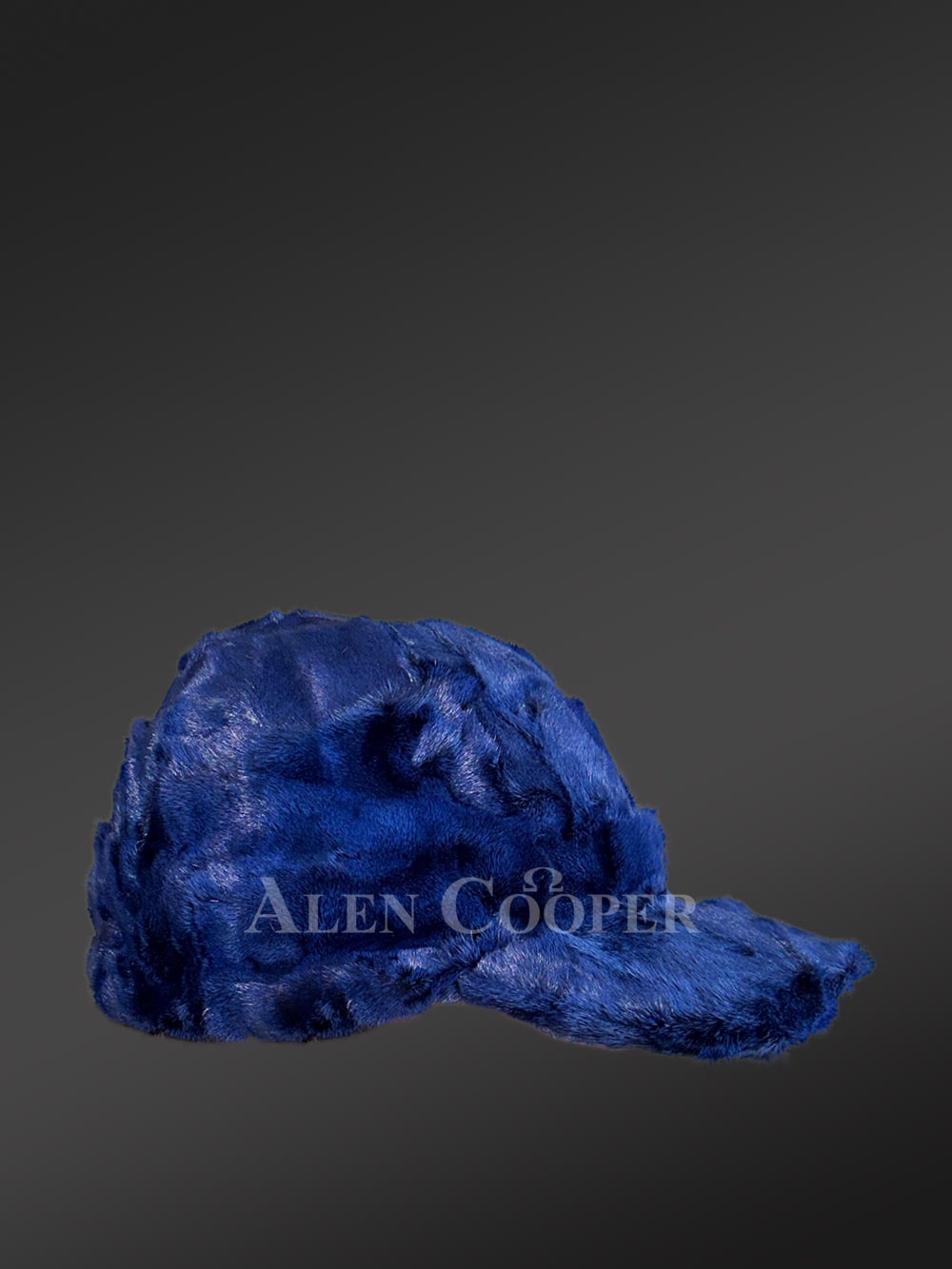Blue Mink Fur Baseball Hat – Perfect Combination of Elegance & Comfort - Image 2