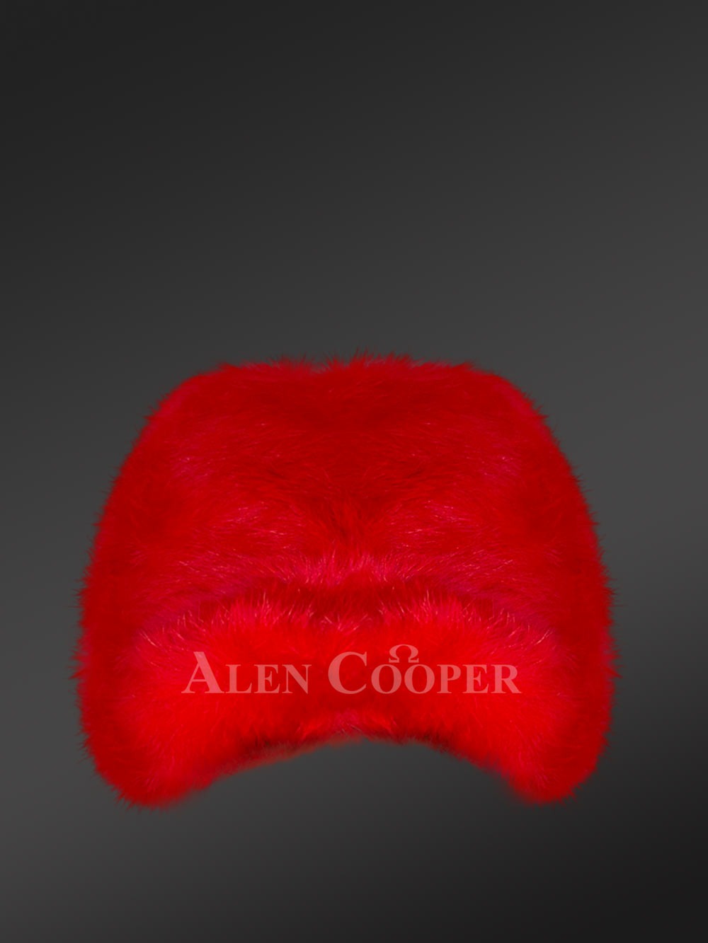 Mens Red Rabbit Fur Hat – Classy Accessory for High-Fashion Looks - Image 2