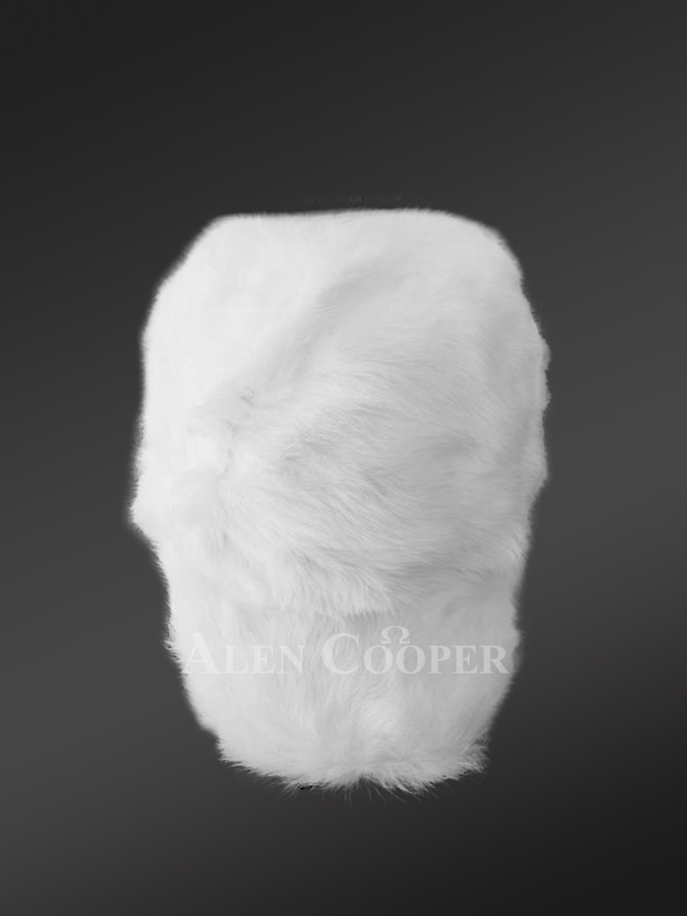 Mens White Mink Baseball Hat (3)