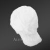 Mens White Mink Baseball Hat (4)