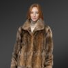 Women's Dressy Hare Fur Coat