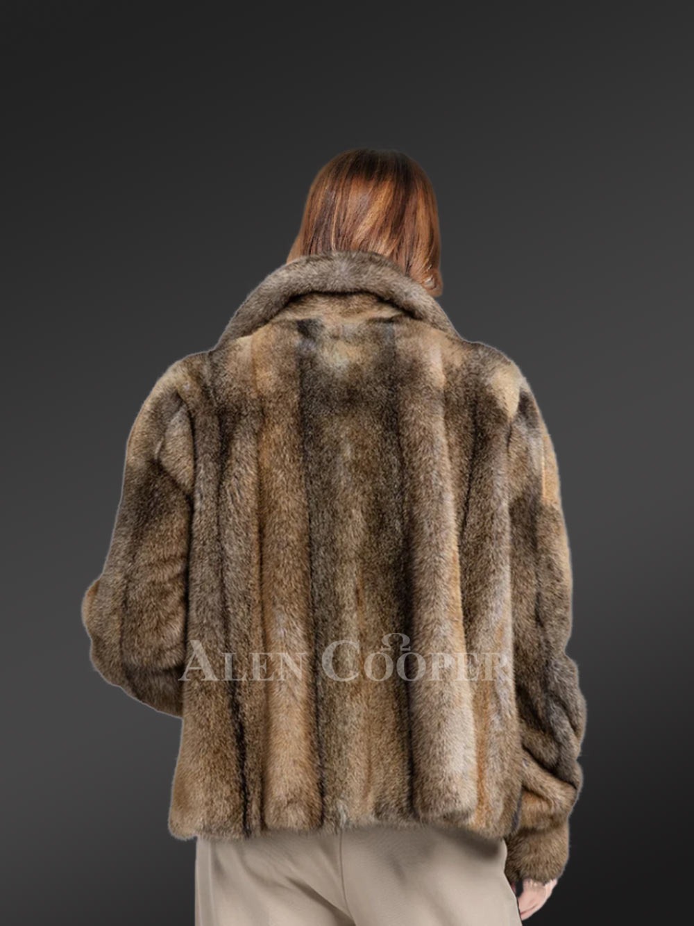 Womens Hare Fur Coat for a Comforting & Warm Touch in Winter - Image 5