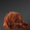Mens Tan Mink Fur Baseball Hat (6)