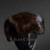 Mink Headband in Coffee