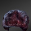Women’s Beanie Mink Hat Burgundy