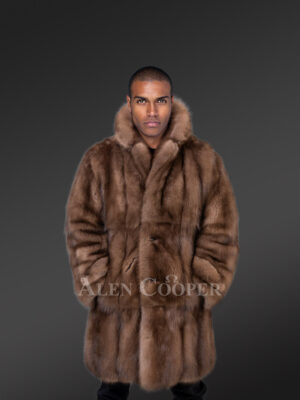 Men’s Dressy Sable Coat in Natural Look