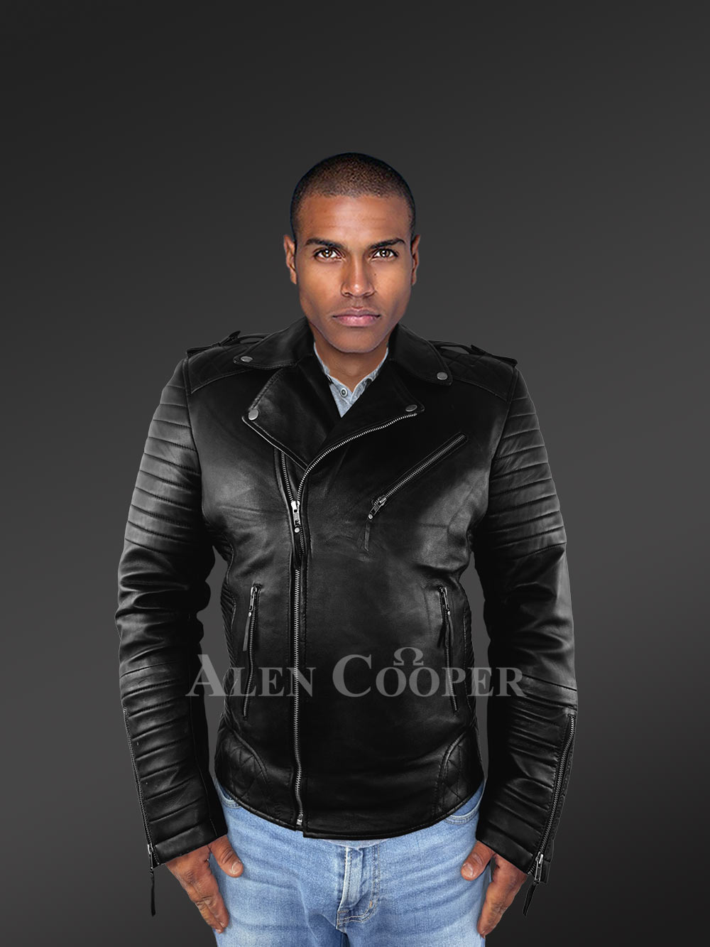 Mens Everyday Wear Leather Biker Jacket with Comfy Warmth and Swag - Image 3