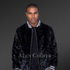 Men’s Sheared Mink Varsity Bomber