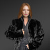 Women’s Sheared Mink Turtle Neck Jacket