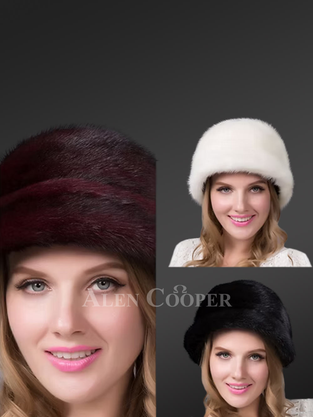 Classic Mink Roller Hat