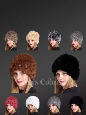 Fox Roller Hat with Mink Top