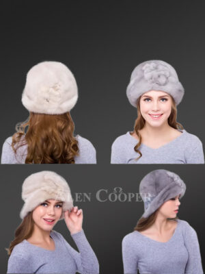 Mink Bucket Hat with Front Accented Decor