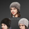 Solid Color Knit Mink Hat