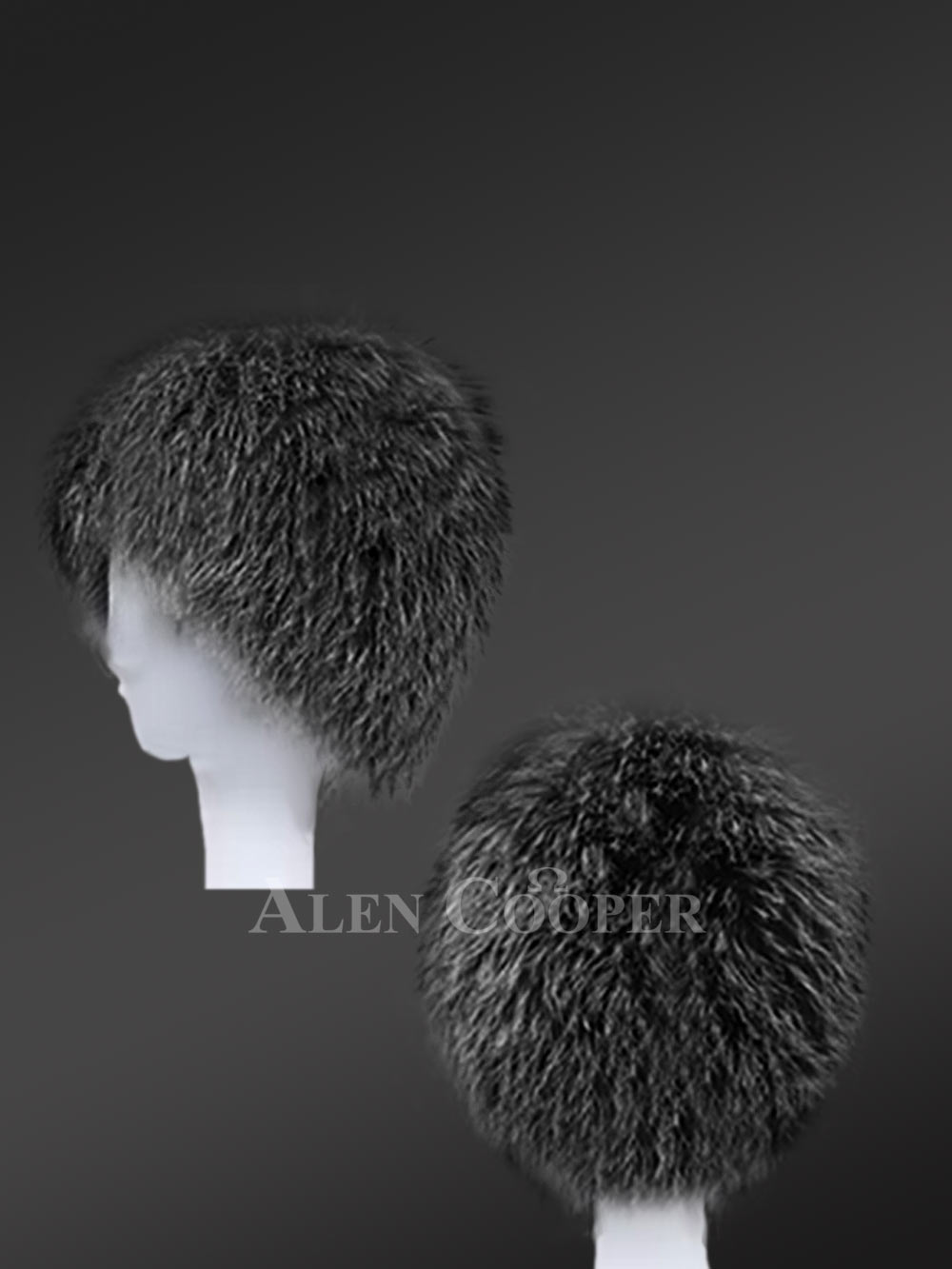 Womens Knit Fox Fur Beret – Looks Stunning with Its Unique Texture - Image 4