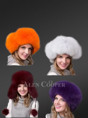 Womens Fox Fur Trapper Hat – Luxury & Warmth of Natural Fur