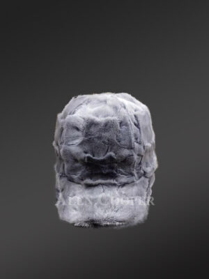 Mens Grey Iris Mink Fur Hat–Deluxe Accessory that Reflects Classic Style