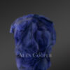 Men’s Navy Blue Fox Fur Base Ball hat (2)