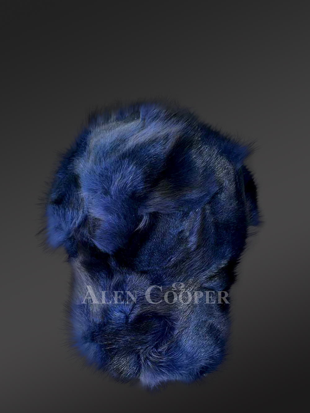 Navy Men’s Baseball Hat in Fox Fur - Image 3
