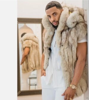 Blue Fox Fur Vest for Men to Reinvent Your Masculinity