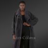 Women’s Full Length Bkue Iris Mink Coat