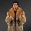 Women’s Lapel Collar Natural Fox Coat