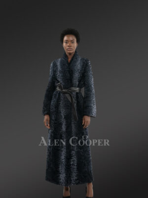 Women’s Persian Lamb Robe with Belt